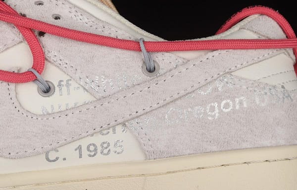 OFF-White x NIKE DUNK Low OW suede SB buckle rebound fashion casual board shoes DJ0950-117 - Image 8