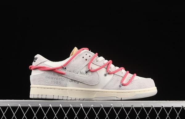 OFF-White x NIKE DUNK Low OW suede SB buckle rebound fashion casual board shoes DJ0950-117 - Image 16