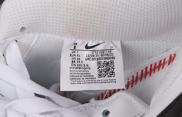 NIKE Air Force 1o07 Low AN20 classic white and black low-top casual board shoes CT2302-100 - Image 5