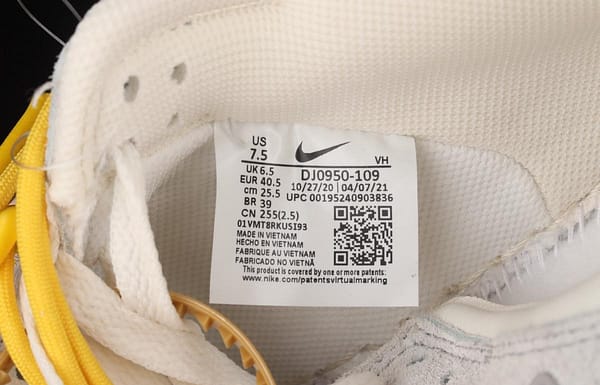 OFF-White x NIKE DUNK Low 12 of 50 OW suede SB buckle rebound fashion casual board shoes DJ0950-109 - Image 5