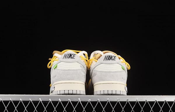 OFF-White x NIKE DUNK Low 12 of 50 OW suede SB buckle rebound fashion casual board shoes DJ0950-109 - Image 14