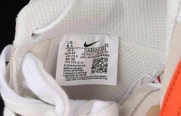 NIKE Air Force 1x 07 Low SE 50th anniversary low-top casual board shoes DA8302-101m white orange gold buckle - Image 5