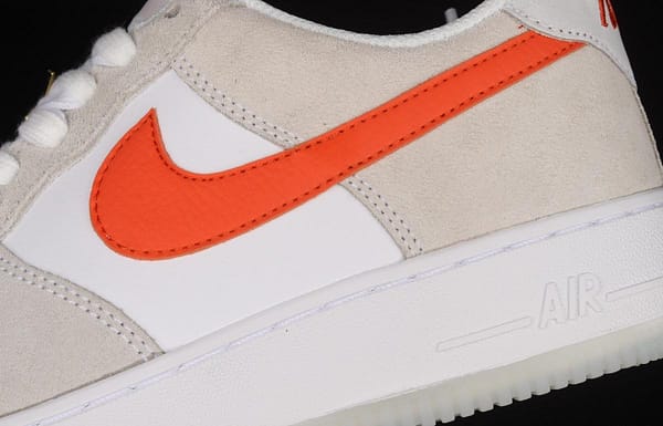NIKE Air Force 1x 07 Low SE 50th anniversary low-top casual board shoes DA8302-101m white orange gold buckle - Image 7