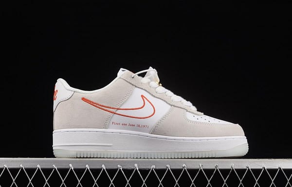 NIKE Air Force 1x 07 Low SE 50th anniversary low-top casual board shoes DA8302-101m white orange gold buckle - Image 15