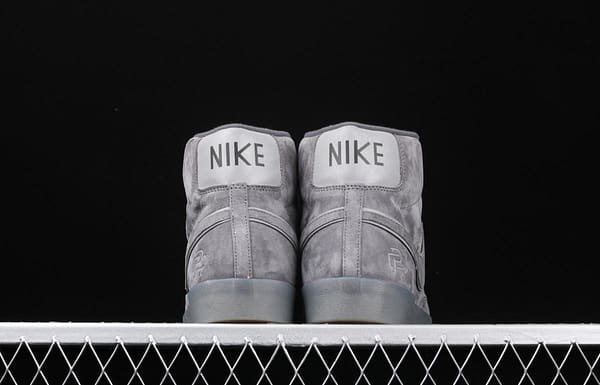Reigning Champ x NIKE Blazer Mid Retro defending champion joint top suede 3M reflective high upper shoes 371761-900 - Image 13