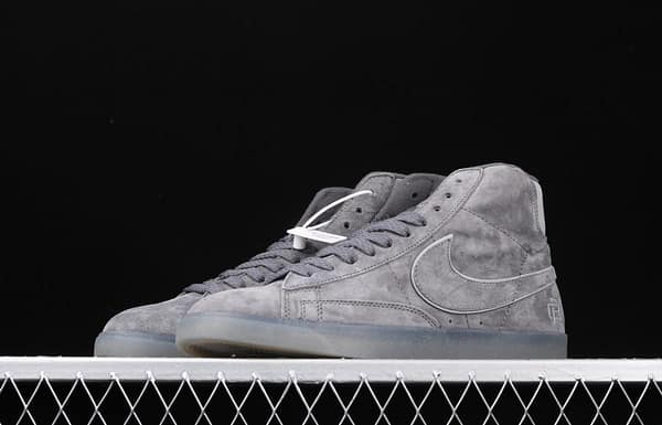 Reigning Champ x NIKE Blazer Mid Retro defending champion joint top suede 3M reflective high upper shoes 371761-900 - Image 14
