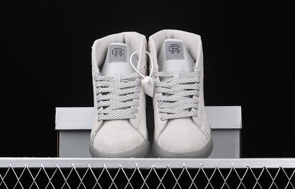 Reigning Champ x NIKE Blazer Mid Retro defending champion joint top suede 3M reflective high-top board shoes 371761-009 - Image 10
