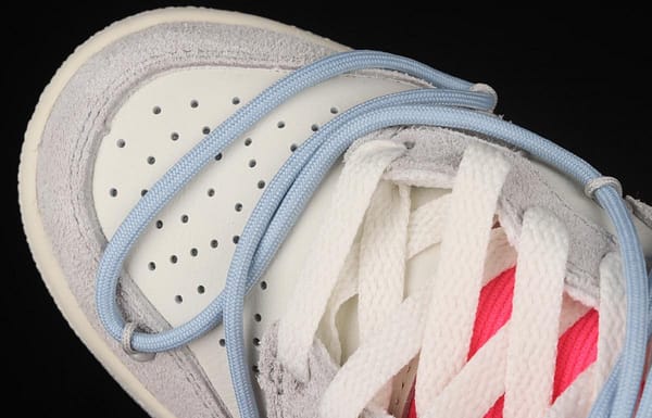 OFF-White x NIKE DUNK Low 12 of 50 OW suede SB buckle rebound fashion casual board shoes DJ0950-113 - Image 10