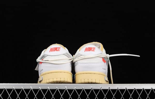 OFF-White x NIKE DUNK Low 04 of 50 OW white gray leisure sports skateboard shoes DM1602-127, - Image 13