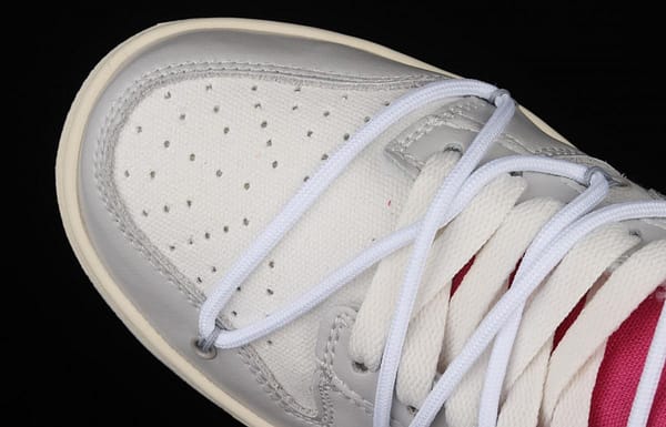 OFF-White x NIKE DUNK Low 04 of 50 OW white gray leisure sports skateboard shoes DM1602-118 - Image 9