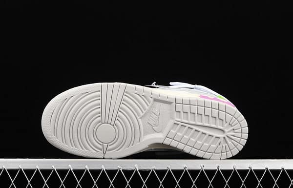 OFF-White x NIKE DUNK Low 04 of 50 OW white gray leisure sports skateboard shoes DM1602-118 - Image 14