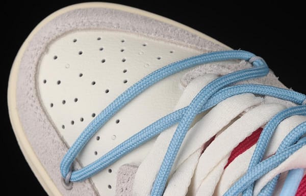 OFF-White x NIKE DUNK Low 12 of 50 OW suede SB buckle rebound fashion casual board shoes DJ0950-113 - Image 10