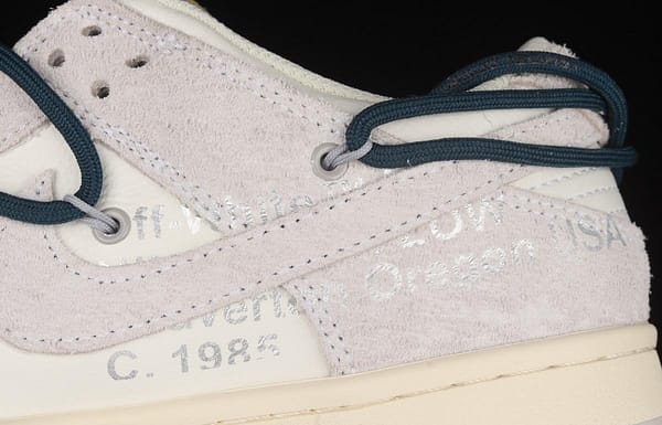 OFF-White x NIKE DUNK Low 12 of 50 OW suede SB buckle rebound fashion casual board shoes DJ0950-111, - Image 8