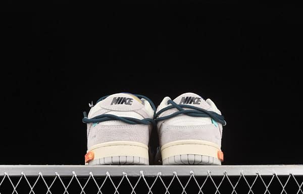 OFF-White x NIKE DUNK Low 12 of 50 OW suede SB buckle rebound fashion casual board shoes DJ0950-111, - Image 14