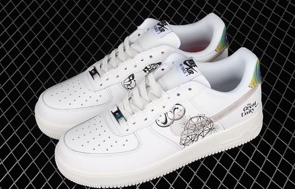 NIKE Air Force 1x07 low-top casual board shoes DM5447-111, - Image 10