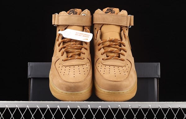 NIKE Air Force 11607 Mid wheat suede Zhongbang casual board shoes DJ9158-200 - Image 12