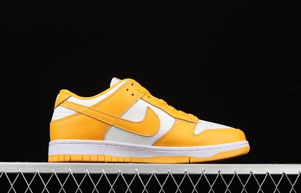 NIKE DUNK Low SB dunk series white and yellow color matching low-side leisure sports skateboard shoes DD1503-800 - Image 15