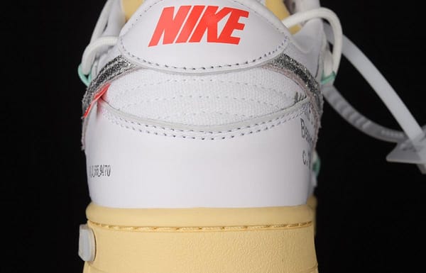 OFF-White x NIKE DUNK Low 04 of 50 OW white gray leisure sports skateboard shoes DM1602-127, - Image 6