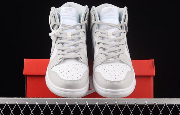 NIKE SB DUNK High white gray SB rebound high upper board shoes DD1399-100 - Image 12