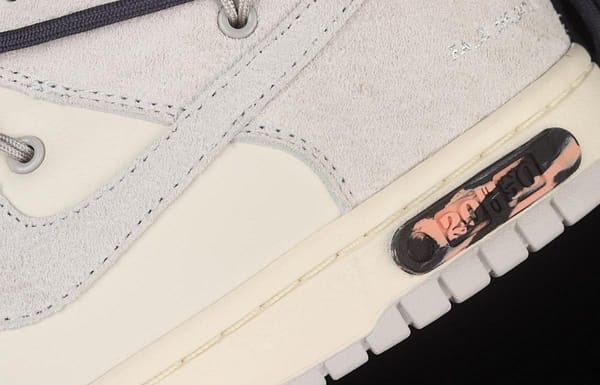 OFF-White x NIKE DUNK Low OW suede SB buckle rebound fashion casual board shoes DJ0950-115 - Image 7