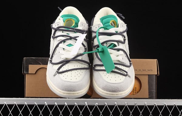 OFF-White x NIKE DUNK Low OW suede SB buckle rebound fashion casual board shoes DJ0950-115 - Image 12