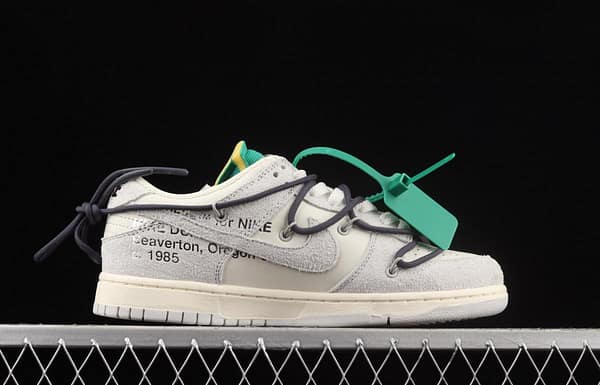OFF-White x NIKE DUNK Low OW suede SB buckle rebound fashion casual board shoes DJ0950-115 - Image 15