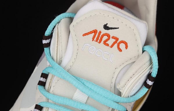 NIKE Air Max 270React high frequency mesh function half palm air cushion running shoes AT6174-200 - Image 8