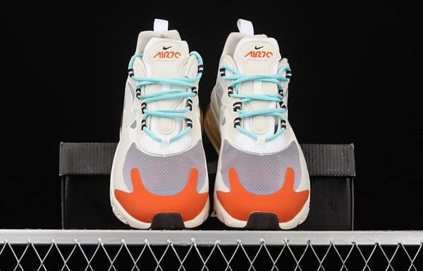 NIKE Air Max 270React high frequency mesh function half palm air cushion running shoes AT6174-200 - Image 12