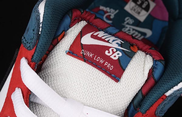 Parra x Nike SB DUNK Low Multi-Color 2021 Slam Dunk Series low-side leisure sports skateboard shoes mandarin duck color difference splicing double small hooks DH7695-2021 - Image 9