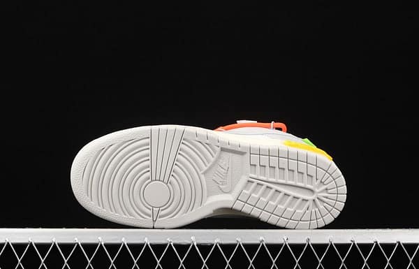 OFF-White x NIKE DUNK Low 04 of 50 OW grey leisure sports skateboard shoes DM1602-110, - Image 13