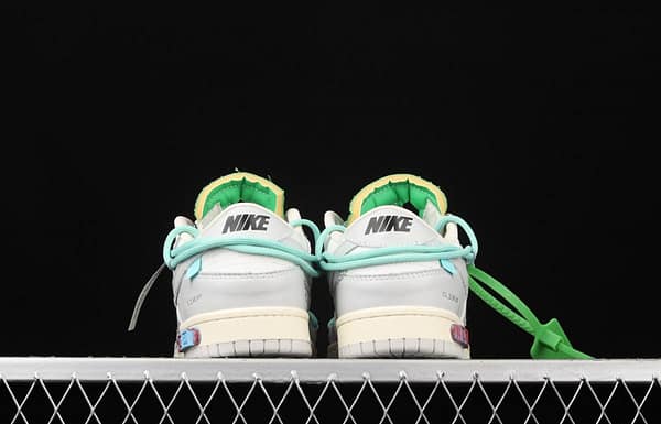 OFF-White x NIKE DUNK Low 04 of 50 OW grey leisure sports skateboard shoes DM1602-108 - Image 12