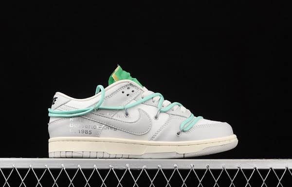 OFF-White x NIKE DUNK Low 04 of 50 OW grey leisure sports skateboard shoes DM1602-108 - Image 14