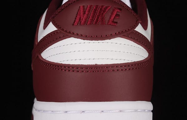 NIKE SB DUNK Low Prm wine red and white color SB buckle rebound fashion leisure board shoes DD1503-108 - Image 6
