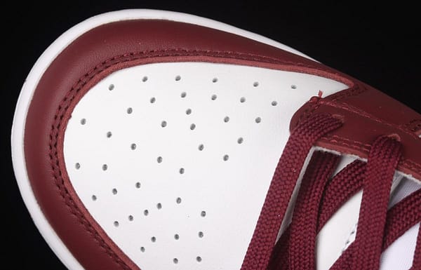 NIKE SB DUNK Low Prm wine red and white color SB buckle rebound fashion leisure board shoes DD1503-108 - Image 9
