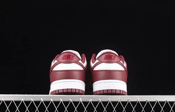 NIKE SB DUNK Low Prm wine red and white color SB buckle rebound fashion leisure board shoes DD1503-108 - Image 13