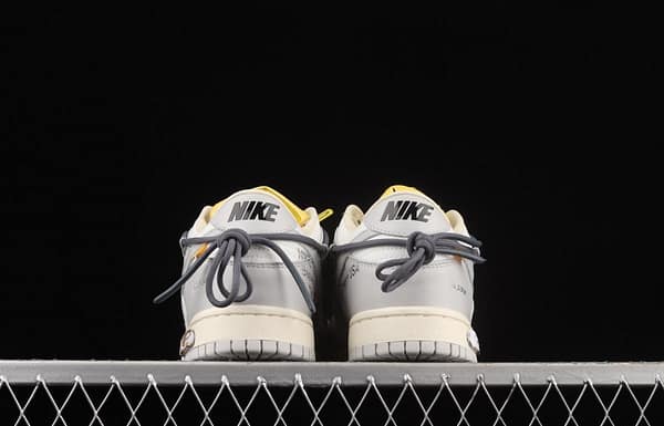 OFF-White x NIKE DUNK Low OW gray SB buckle rebound fashion casual board shoes DM1602-105 - Image 14
