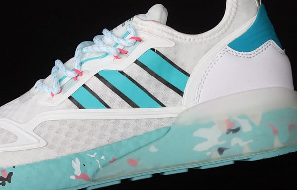 Adidas ZX 2K Boost GX5373 clover popcorn vintage running shoes - Image 8
