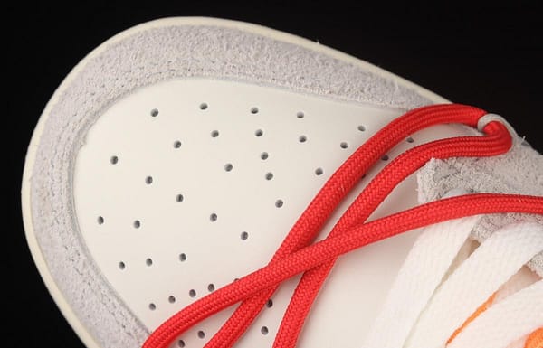 OFF-White x NIKE DUNK Low OW suede SB buckle rebound fashion casual board shoes DJ0950-103 - Image 10