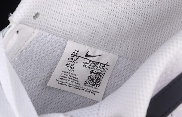 NIKE Air Force 1x07 Low white and black raw rubber classic low-top casual board shoes CI0057-100 - Image 5