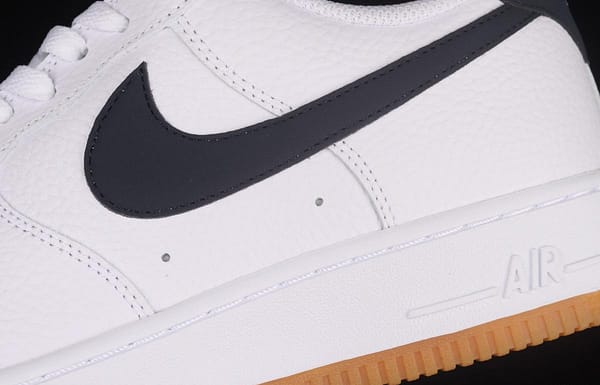 NIKE Air Force 1x07 Low white and black raw rubber classic low-top casual board shoes CI0057-100 - Image 7