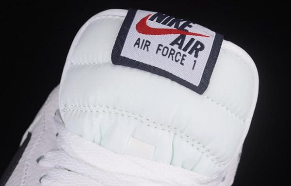 NIKE Air Force 1x07 Low white and black raw rubber classic low-top casual board shoes CI0057-100 - Image 8