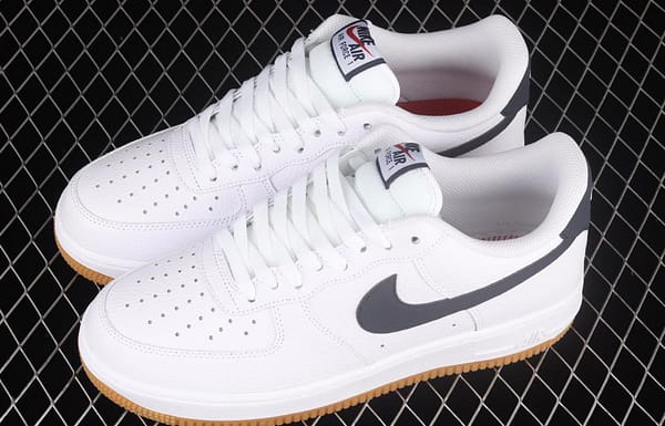 NIKE Air Force 1x07 Low white and black raw rubber classic low-top casual board shoes CI0057-100 - Image 10