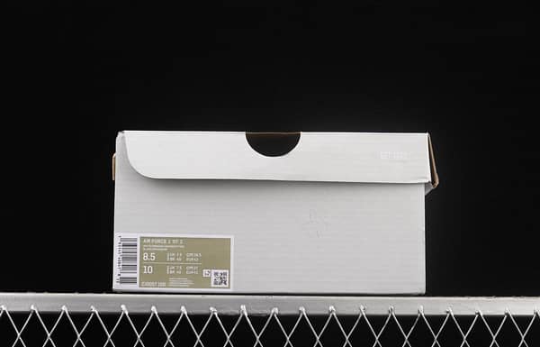 NIKE Air Force 1x07 Low white and black raw rubber classic low-top casual board shoes CI0057-100 - Image 11