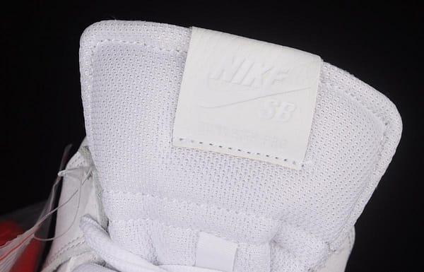 NIKE DUNK SB Zoom High Pro Qs white and red scraping, white coconut SB crushing rebounds, high upper shoes AH9613-116 - Image 8