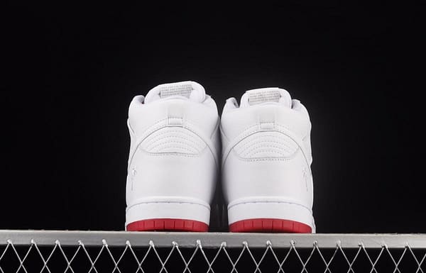 NIKE DUNK SB Zoom High Pro Qs white and red scraping, white coconut SB crushing rebounds, high upper shoes AH9613-116 - Image 13