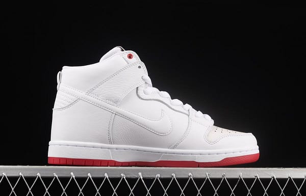NIKE DUNK SB Zoom High Pro Qs white and red scraping, white coconut SB crushing rebounds, high upper shoes AH9613-116 - Image 15