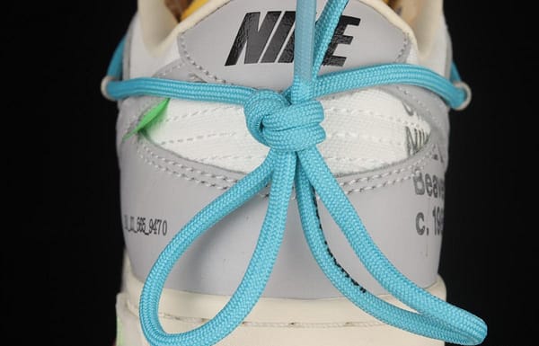 OFF-White x NIKE DUNK Low OW white gray leisure sports skateboard shoes DM1602-115 - Image 6