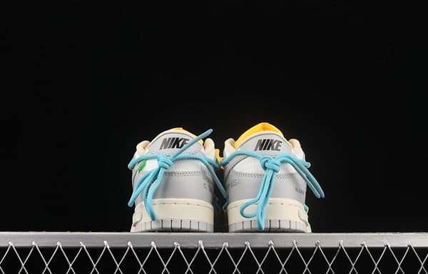 OFF-White x NIKE DUNK Low OW white gray leisure sports skateboard shoes DM1602-115 - Image 14