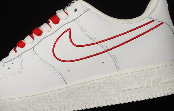 NIKE Air Force 1x07 Low rice white red electric embroidery hook low-top casual board shoes CL6326-108 - Image 7