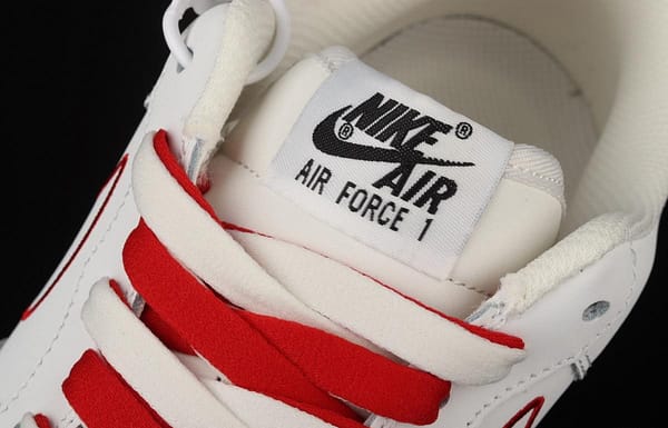 NIKE Air Force 1x07 Low rice white red electric embroidery hook low-top casual board shoes CL6326-108 - Image 8